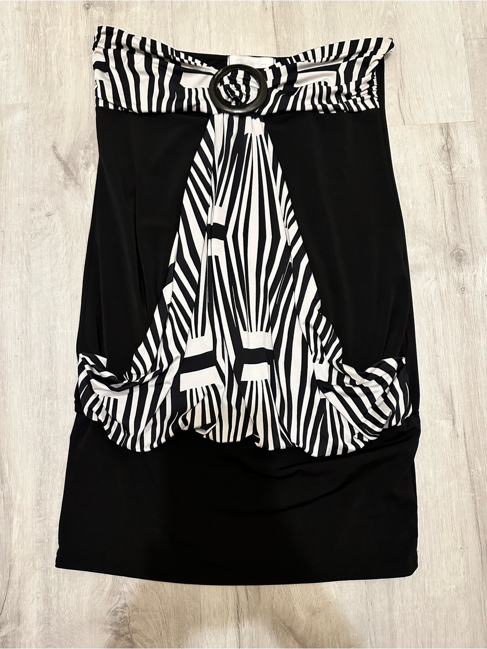Charlotte Russe Black Dress with Zebra Accent